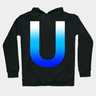 Blue Letter U Hoodie